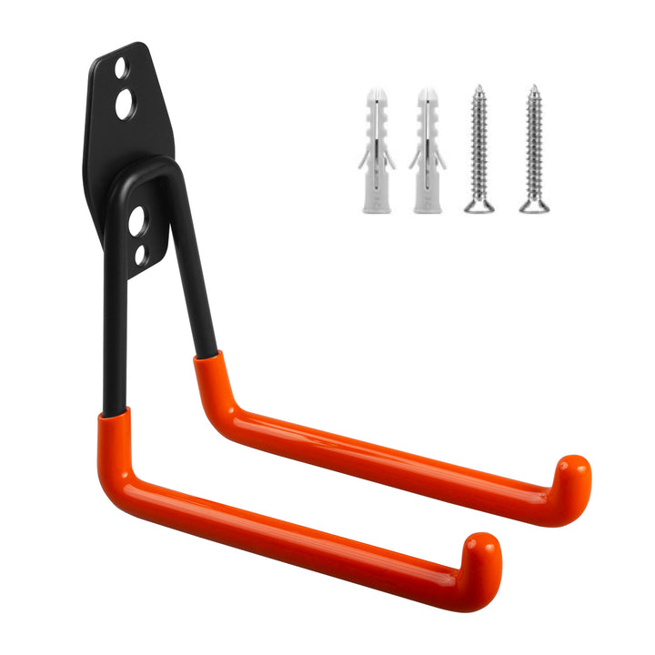Support mural / crochet de rangement pour garage Maclean, pour pneus, outils de jardinage, échelle, tuyaux, vélo, charge max. 50 kg, MC-443, lot de 3