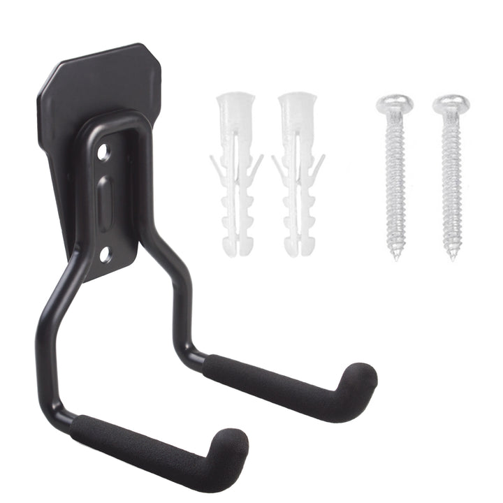 Support mural / crochet de rangement pour garage Maclean, pour pneus, outils de jardinage, échelle, tuyaux d'arrosage, max. 35 kg, MC-439, lot de 2
