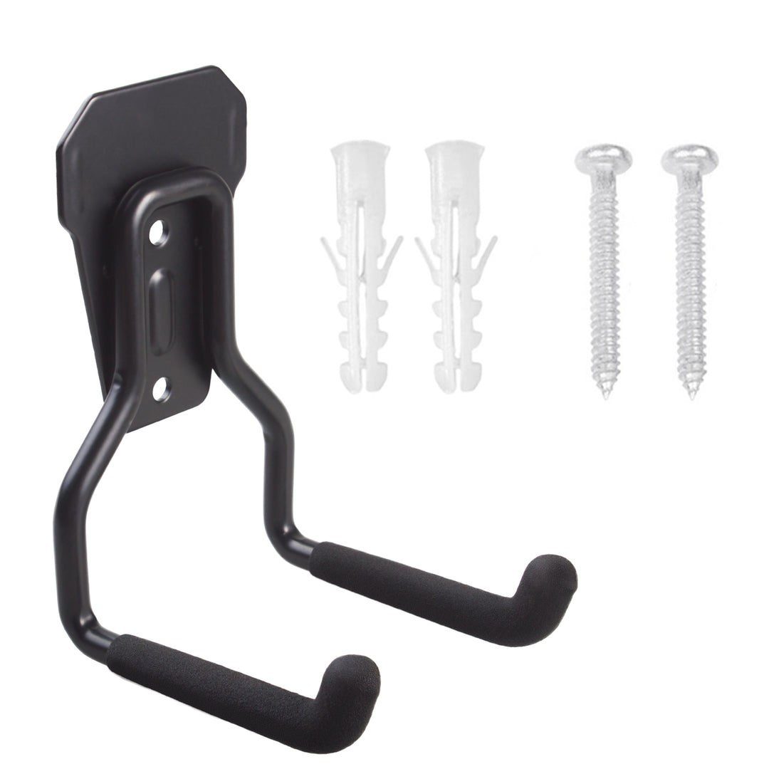 Support mural / crochet de rangement pour garage Maclean, pour pneus, outils de jardinage, échelle, tuyaux d'arrosage, max. 35 kg, MC-439, lot de 3