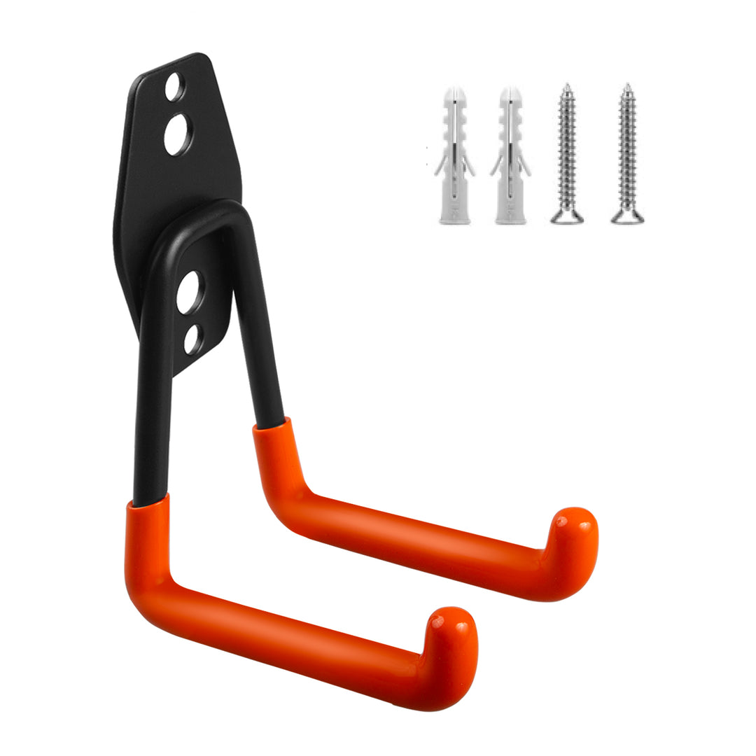 Support mural pour garage Maclean, pour pneus, outils de jardinage, échelle, tuyaux. En acier, charge max. 70 kg, MC-442, lot de 4