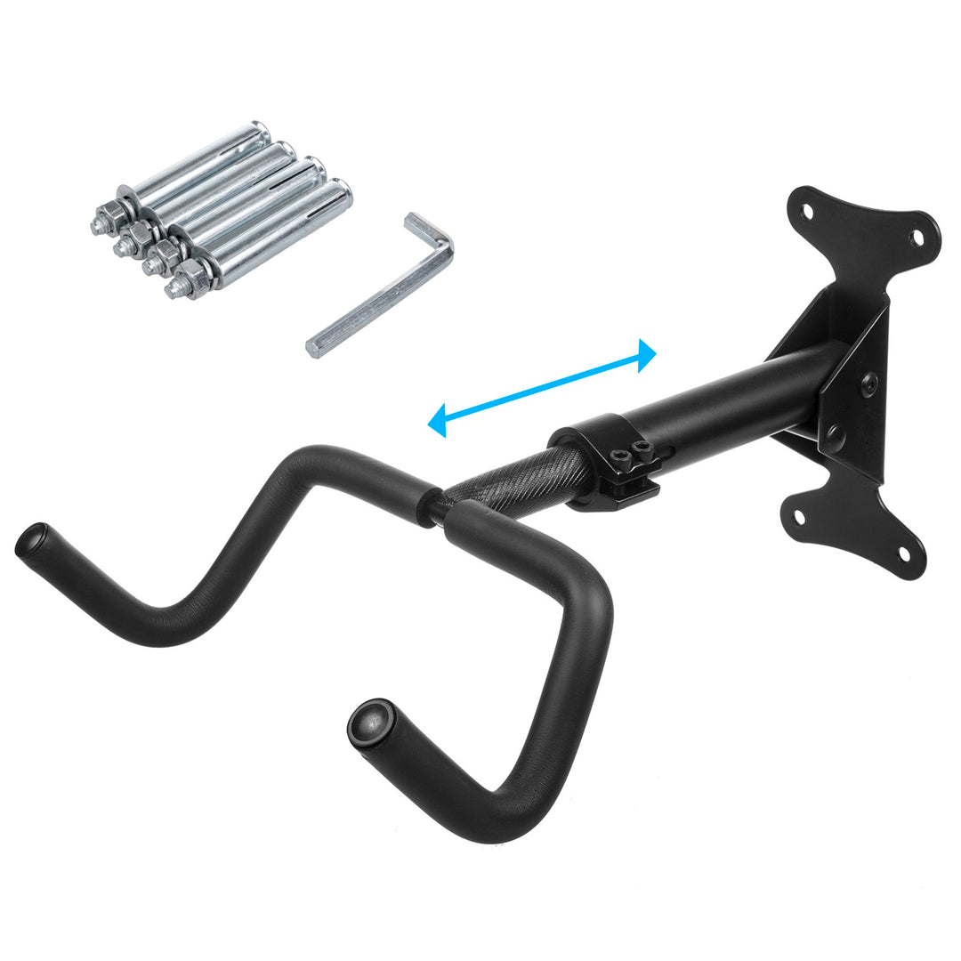 Support mural pour vélos Maclean, horizontal, en acier, charge maximale 30 kg, MC-431, lot de 4