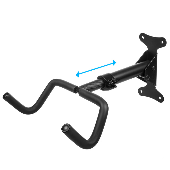 Support mural pour vélos Maclean, horizontal, en acier, charge maximale 30 kg, MC-431, lot de 4