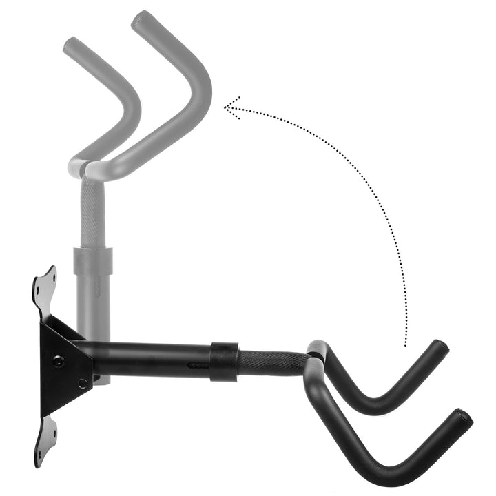Support mural pour vélos Maclean, horizontal, en acier, charge maximale 30 kg, MC-431, lot de 4