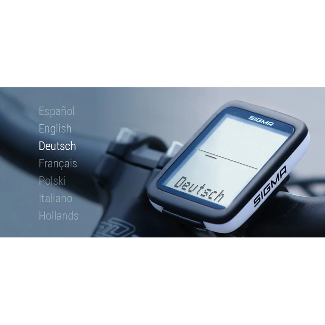 Compteur de vélo Sigma BC 10.0 WR, étanche, résistant aux intempéries, grand écran lisible, 10 fonctions