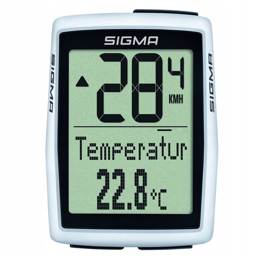 Compteur de vélo Sigma BC 12.0 WL, étanche, résistant aux intempéries, grand écran lisible, 12 fonctions