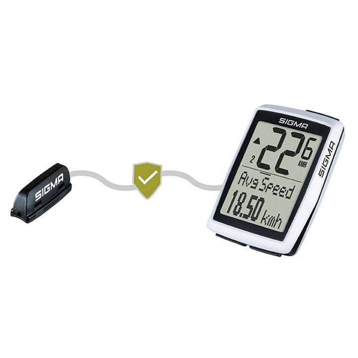Compteur de vélo Sigma BC 12.0 WL, étanche, résistant aux intempéries, grand écran lisible, 12 fonctions