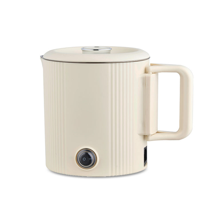 Bouilloire électrique / casserole de voyage Maestro, 2 en 1, capacité 0,8 L, puissance 600 W, poignée rabattable, commutateur de tension 110 V/230 V, couleur beige, MR-009-BEIGE