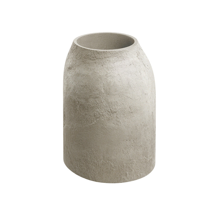 Pot Ethick Epocco Bold, diamètre 48 cm, hauteur 60 cm, finition mate, résistant aux intempéries, trou de drainage, couleur sable, TEP48B-101GR