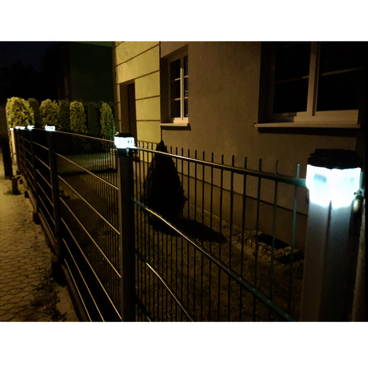 Lampe solaire LED sur poteau GreenBlue, 60 x 60 mm, auvent en forme d'enveloppe, GB126, 2 pièces