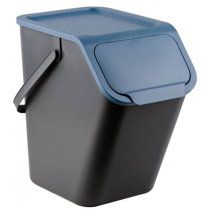 Lot de 3 poubelles de tri sélectif 25 l Practic Bini + 5 filtres à charbon