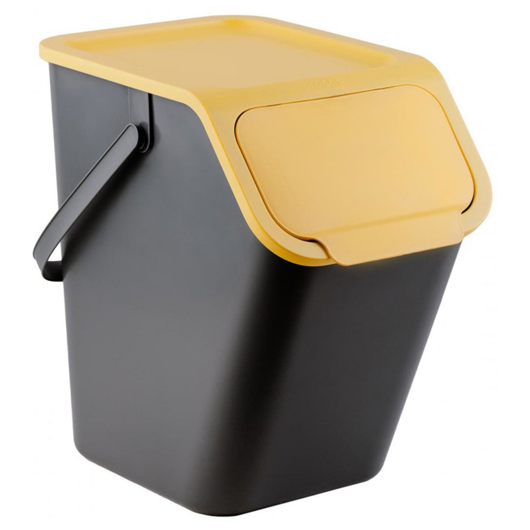 Lot de 3 poubelles de tri sélectif 25 l Practic Bini + 5 filtres à charbon
