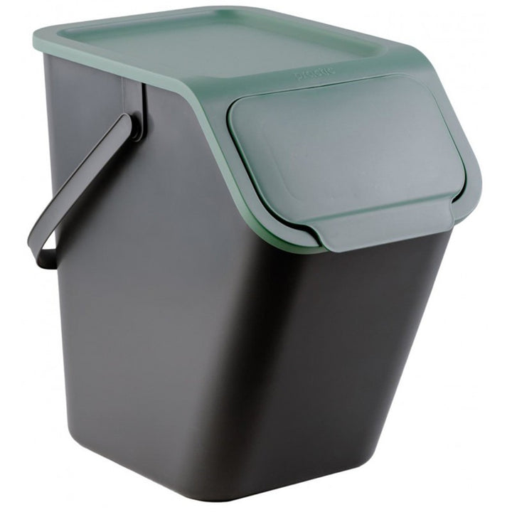 Lot de 3 poubelles de tri sélectif 25 l Practic Bini + 5 filtres à charbon