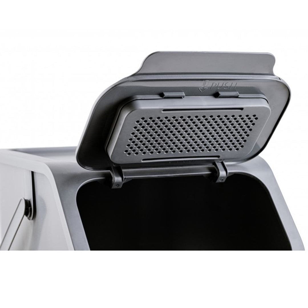 Lot de 3 poubelles de tri sélectif 25 l Practic Bini + 5 filtres à charbon