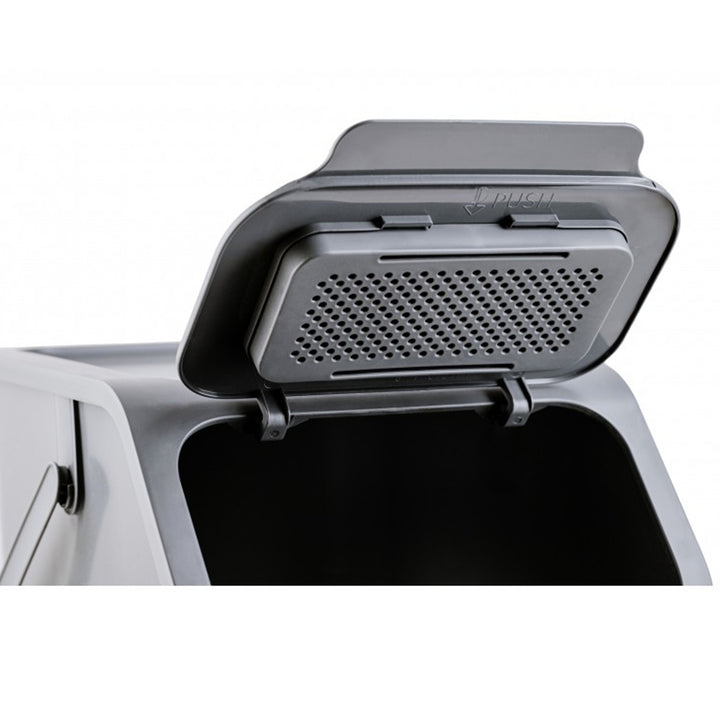 Lot de 3 poubelles de tri sélectif 25 l Practic Bini + 5 filtres à charbon