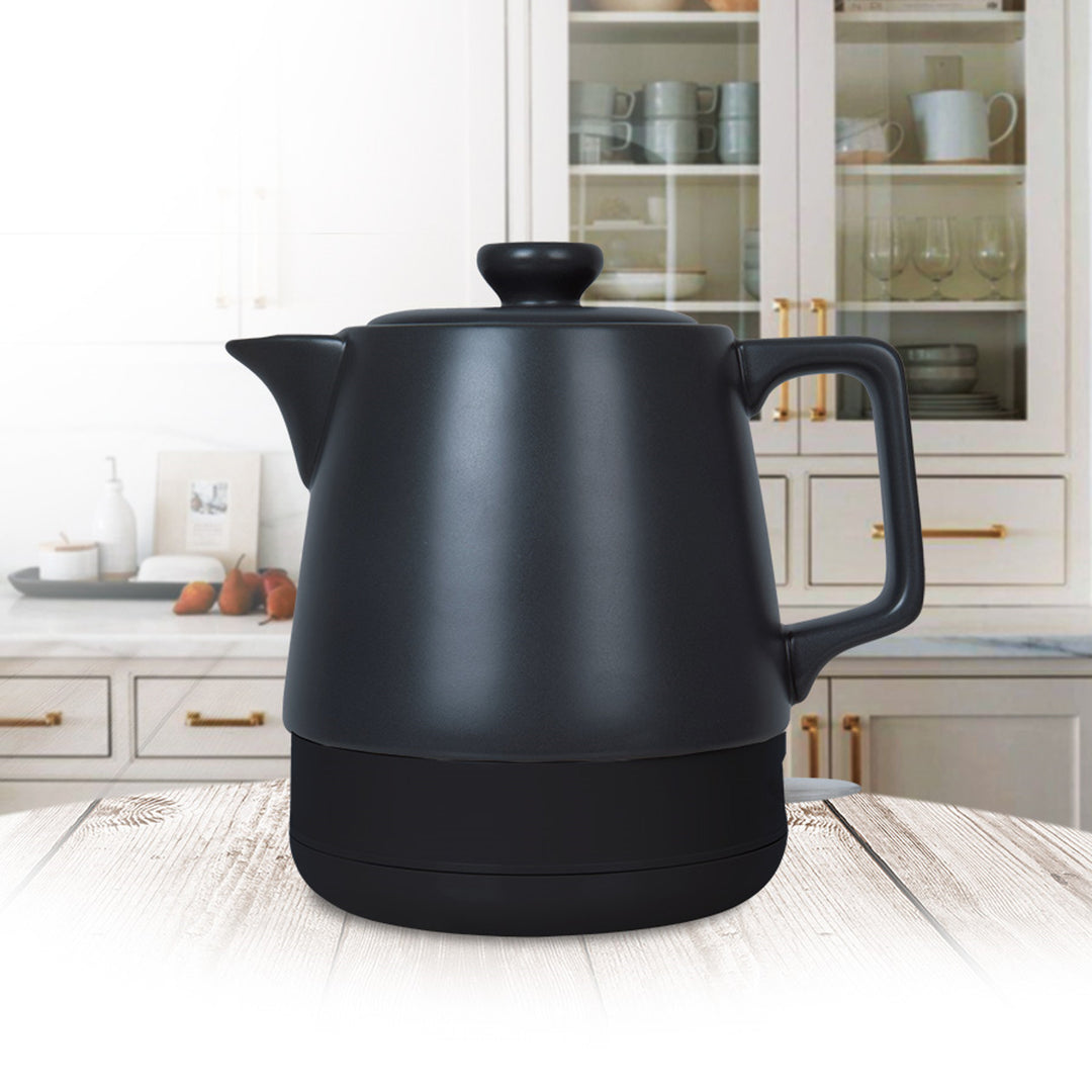 Bouilloire en céramique Maestro, capacité 1 l, puissance 1 200 W, couleur noire, MR-071