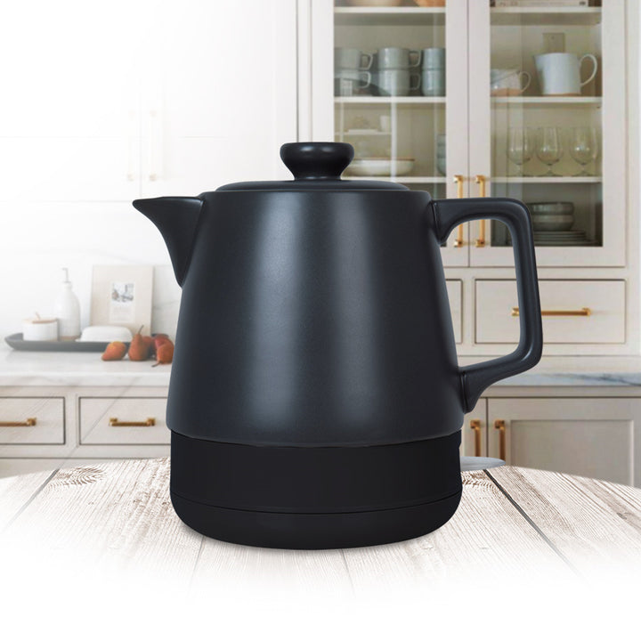Bouilloire en céramique Maestro, capacité 1 l, puissance 1 200 W, couleur noire, MR-071
