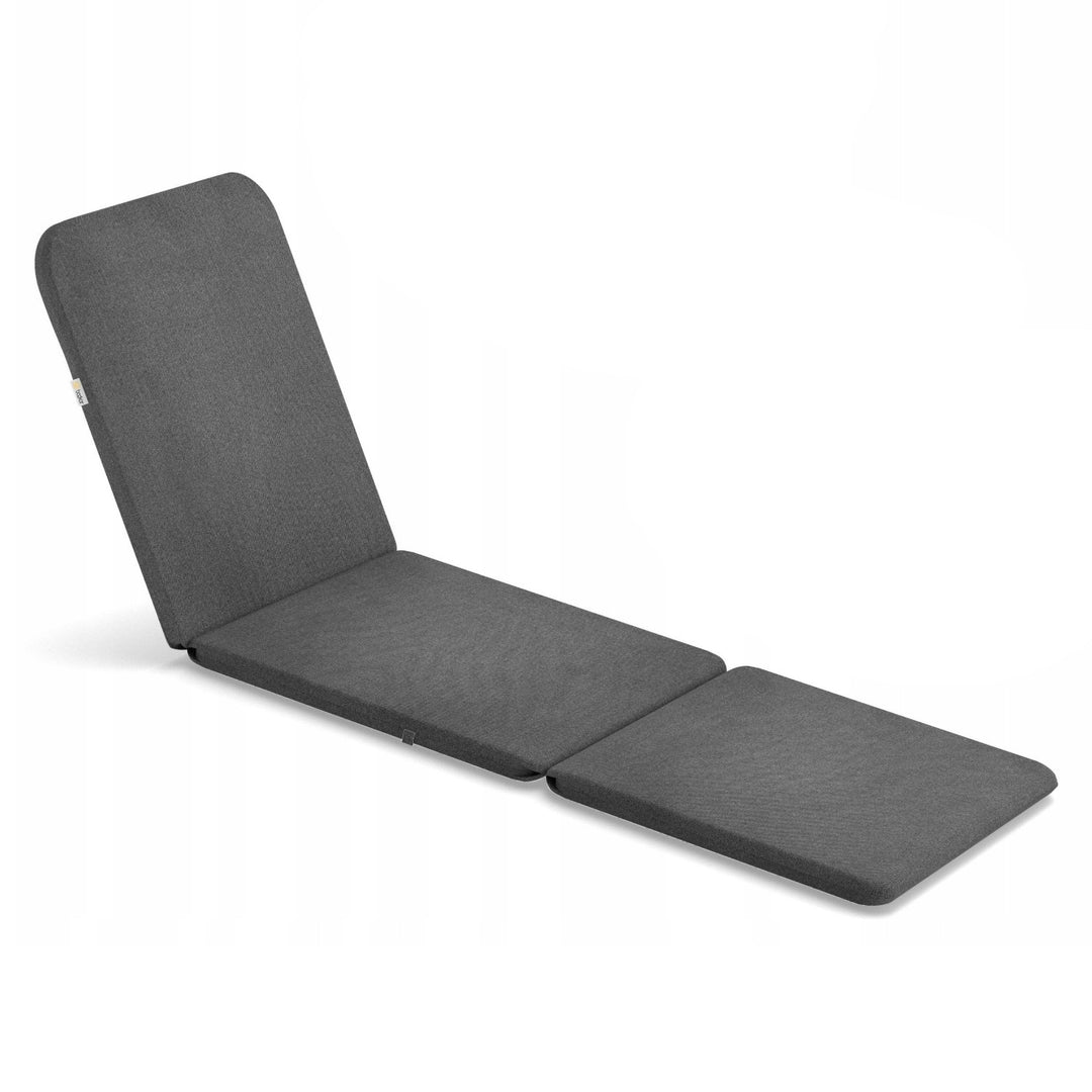 Coussin pour chaise longue Jaipur, couleur gris foncé, tissu S-500, dimensions 190 x 60 cm, deux systèmes de fixation, imperméable, lavable en machine, S-49