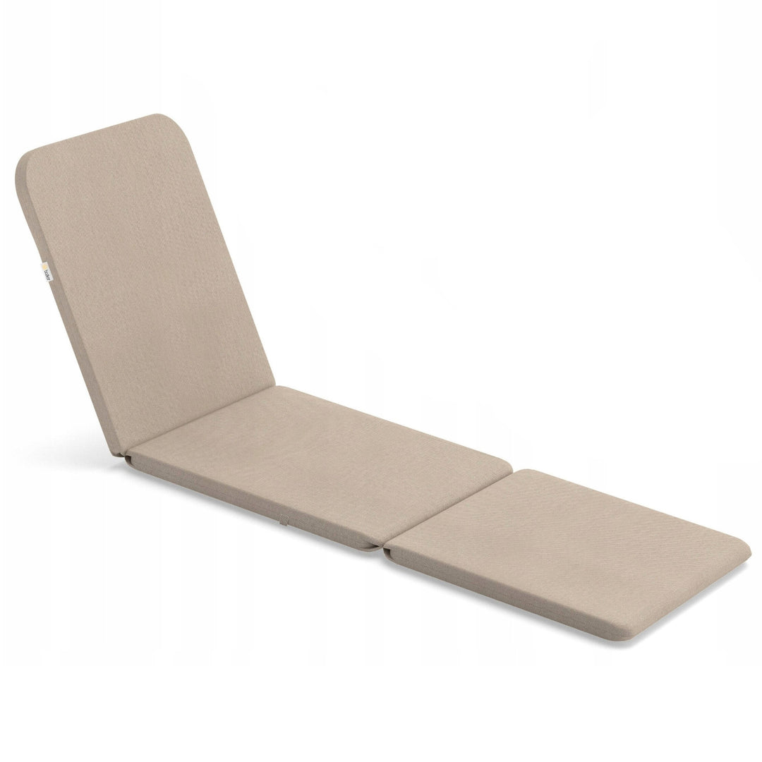 Coussin pour chaise longue Jaipur, couleur beige, tissu S-550 mélangé, dimensions 190 x 60 cm, deux systèmes de fixation, imperméable, lavable en machine, mélangé S-21