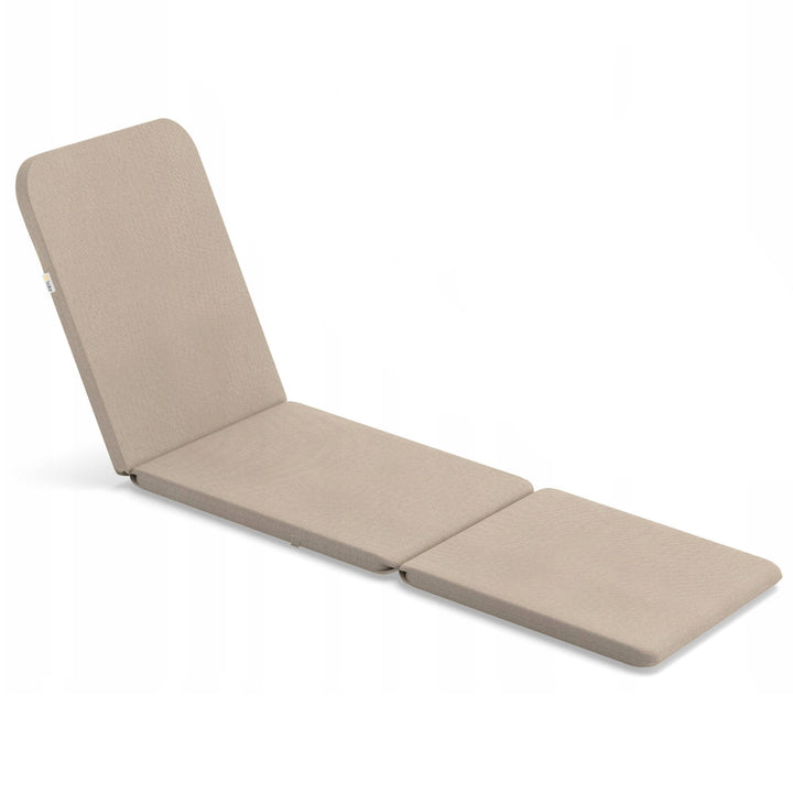 Coussin pour chaise longue Jaipur, couleur beige, tissu S-550 mélangé, dimensions 190 x 60 cm, deux systèmes de fixation, imperméable, lavable en machine, mélangé S-21