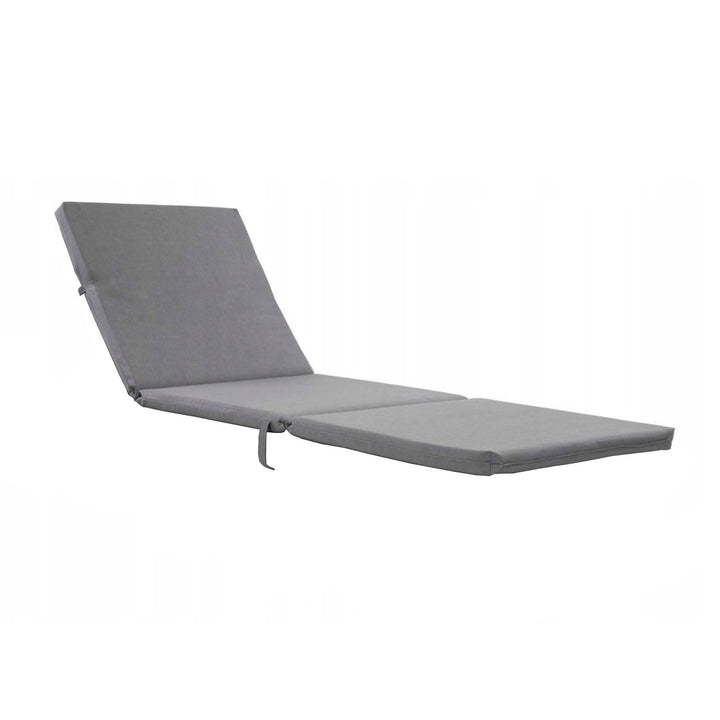 Coussin pour transat Daytona, couleur grise, tissu S-550 Melange, dimensions 192 x 64 cm, fixation par sangle élastique, imperméable, Melange S-23