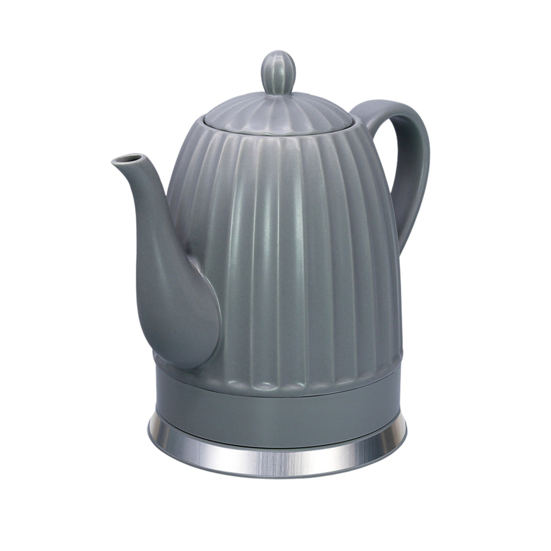 Bouilloire électrique en céramique Maestro, couleur grise, puissance 1 500 W, capacité 1,5 l, socle pivotant, indicateur de niveau d'eau, cordon d'alimentation de 65 cm, MR-077