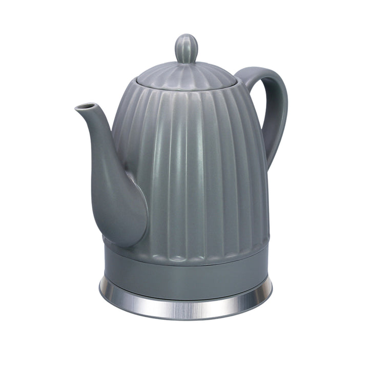 Bouilloire électrique en céramique Maestro, couleur grise, puissance 1 500 W, capacité 1,5 l, socle pivotant, indicateur de niveau d'eau, cordon d'alimentation de 65 cm, MR-077