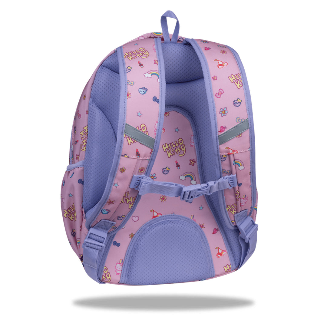 Sac à dos scolaire Hello Kitty Coolpack, taille Primo Pro (16 pouces), dos profilé et bretelles rembourrées, 2 compartiments principaux et une poche pour ordinateur portable, fond renforcé, F162025