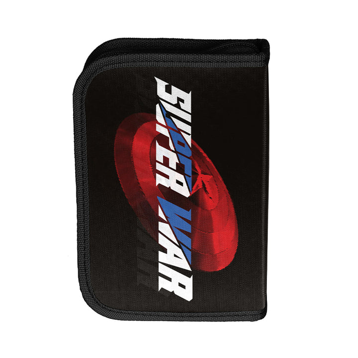 Ensemble scolaire Captain America Paso, sac à dos à deux compartiments, avec éléments réfléchissants et dos renforcé, trousse vide avec poignées pour les fournitures, sac à chaussures pouvant être porté sur le dos, AV26KK