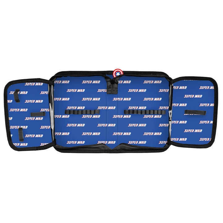 Ensemble scolaire Captain America Paso, sac à dos à deux compartiments, avec éléments réfléchissants et dos renforcé, trousse vide avec poignées pour les fournitures, sac à chaussures pouvant être porté sur le dos, AV26KK