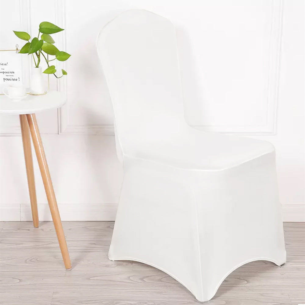 Housse pour chaise de restauration blanche GreenBlue, 88 x 50 x 45 cm, spandex, GB374, lot de 2
