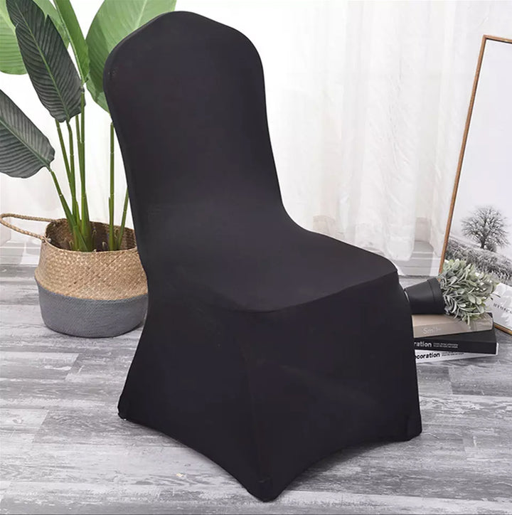 Housse pour chaise de restauration noire GreenBlue, 88 x 50 x 45 cm, spandex, GB373, lot de 4