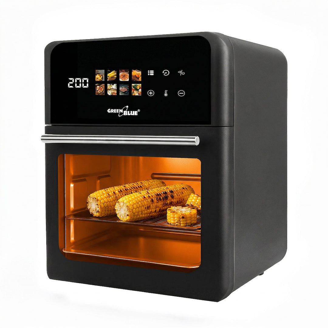 Friteuse sans huile AIR FRYER GreenBlue, puissance 1800 W, capacité 10 l, 8 programmes, accessoires, minuterie, GB950 + 100 sachets en papier de 16 cm