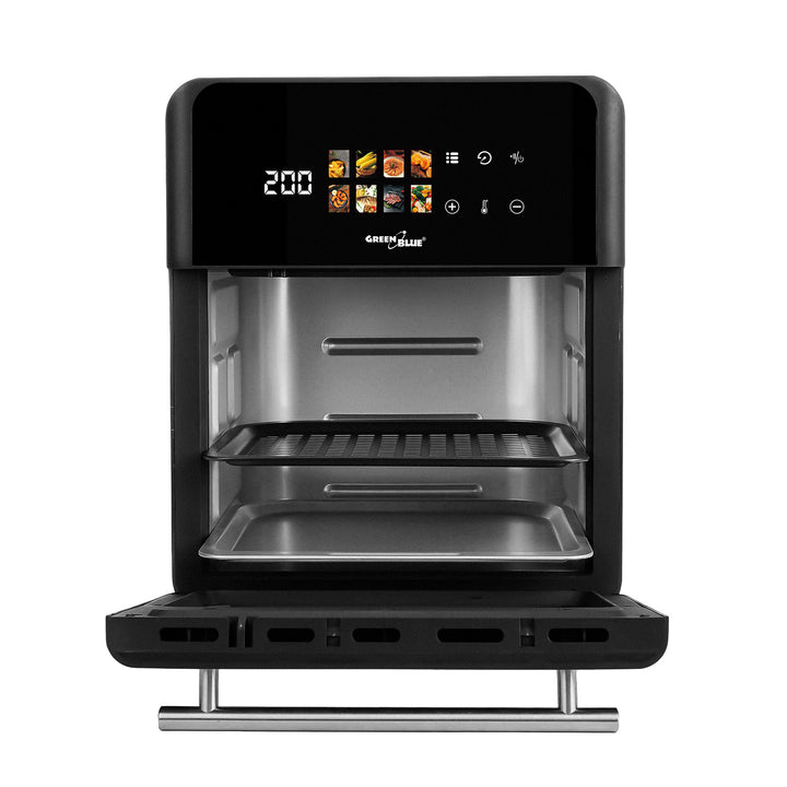 Friteuse sans huile AIR FRYER GreenBlue, puissance 1800 W, capacité 10 l, 8 programmes, accessoires, minuterie, GB950 + 100 sachets en papier de 16 cm