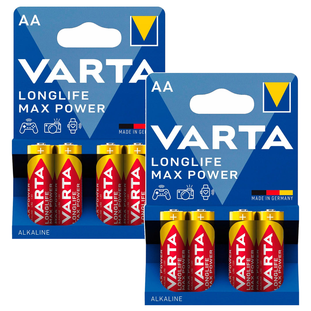 Daydenz R06 8 piles R-06 R06 AA 1,5 V alcalines R-06 Longlife Max Power Varta ...