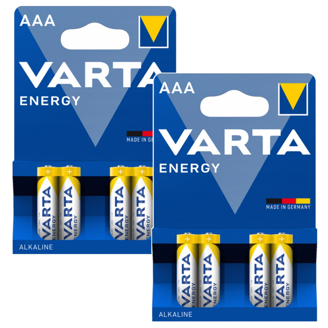 Lot économique de 8 piles R-03 LR03 AAA 1,5 V 4103 Varta Energy