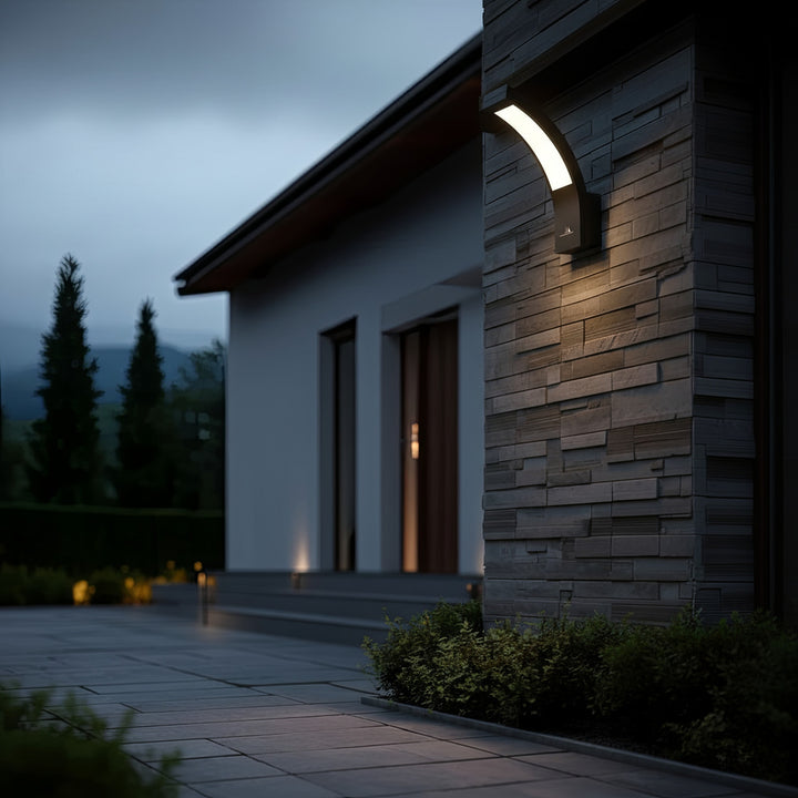 Lampe LED d'extérieur Maclean, 800 lm, IP54, 10 W, lumière blanche naturelle (4000 K), couleur noire, MCE343 B, lot de 2