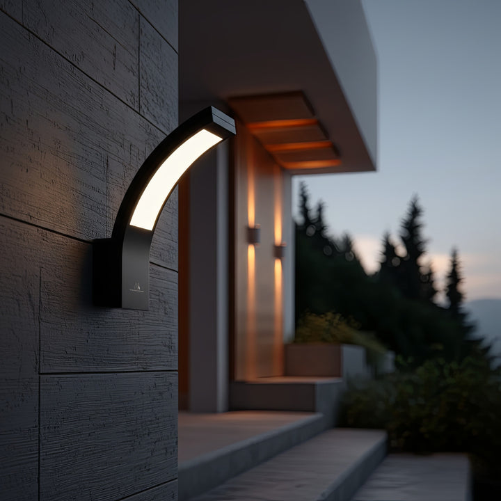 Lampe LED d'extérieur Maclean, 800 lm, IP54, 10 W, lumière blanche naturelle (4000 K), couleur noire, MCE343 B, lot de 2