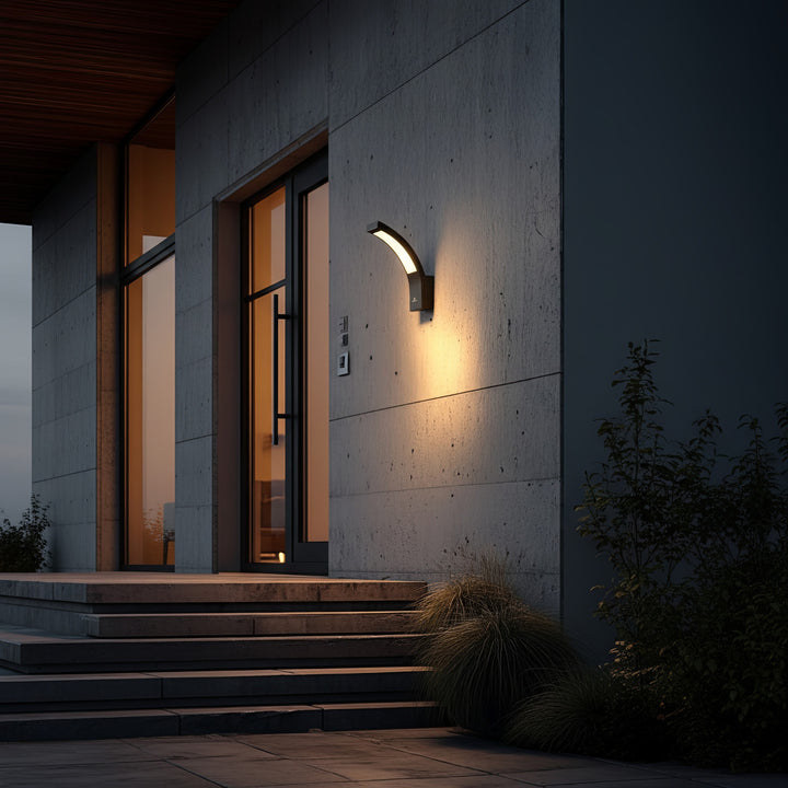 Lampe LED d'extérieur Maclean, 800 lm, IP54, 10 W, lumière blanche naturelle (4000 K), couleur noire, MCE343 B, lot de 2