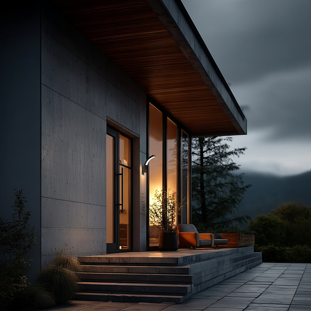 Lampe LED d'extérieur Maclean, 800 lm, IP54, 10 W, lumière blanche naturelle (4000 K), couleur noire, MCE343 B, lot de 2