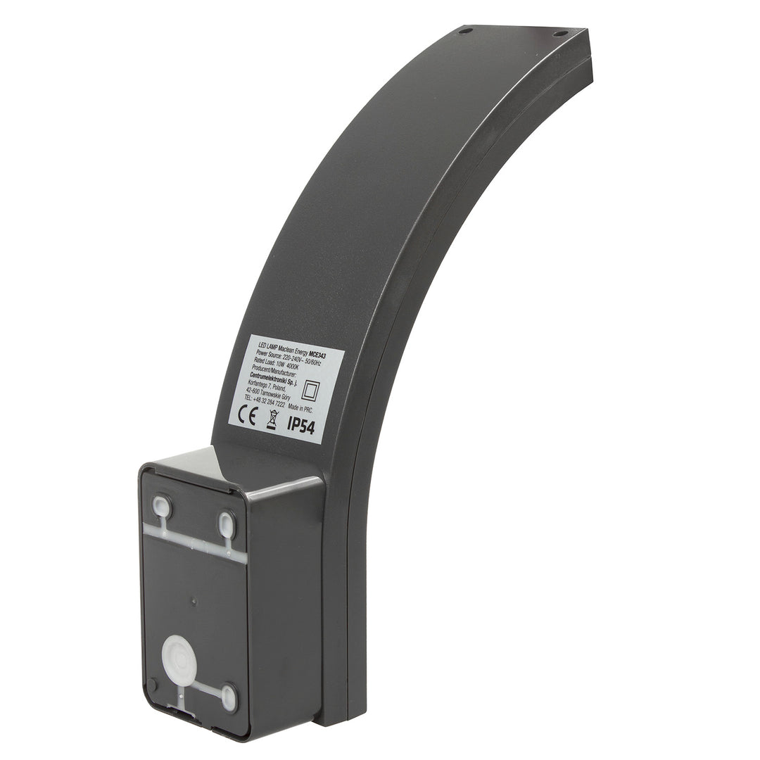 Lampe d'extérieur LED Maclean, 800 lm, 10 W, lumière blanche naturelle (4000 K), couleur grise, MCE343 GR, lot de 2