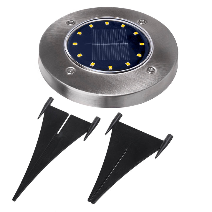 Lampe solaire LED de jardin à détection de mouvement Maclean IP44, 12 LED SMD, 4000 K, Ni-MH 600 mAh, 0,7 W, MCE318, lot de 4