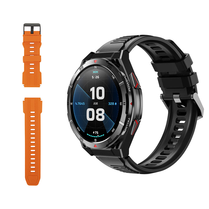 Montre connectée BLOW X14 Pro, écran AMOLED de 1,43 pouces, batterie de 490 mAh, GPS, 4 Go de RAM et 256 Mo de mémoire, fonctions de suivi de la santé, 2 couleurs de bracelet, 89-016#
