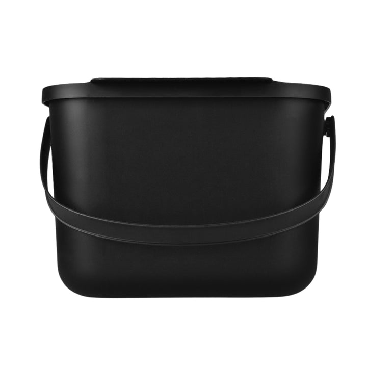 Poubelle pour déchets organiques 6 l noire Bini Practic + 5 filtres à charbon Practic