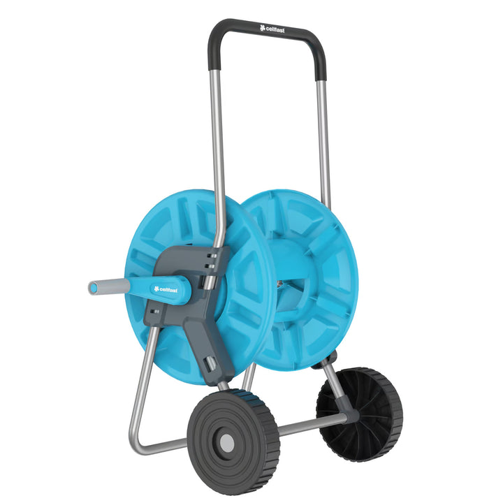 Chariot pour tuyau Cellfast Aluplus 1/2" 60 m + tuyau d'arrosage Cellfast Economic 1/2" 50 m