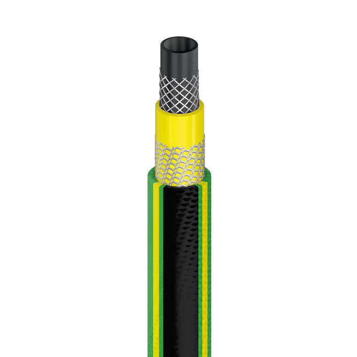 Chariot pour tuyau Cellfast Aluplus 1/2" 60 m + tuyau d'arrosage Cellfast Green ATS2 1/2" 25 m + kit avec arroseur droit Cellfast Basic 1/2"