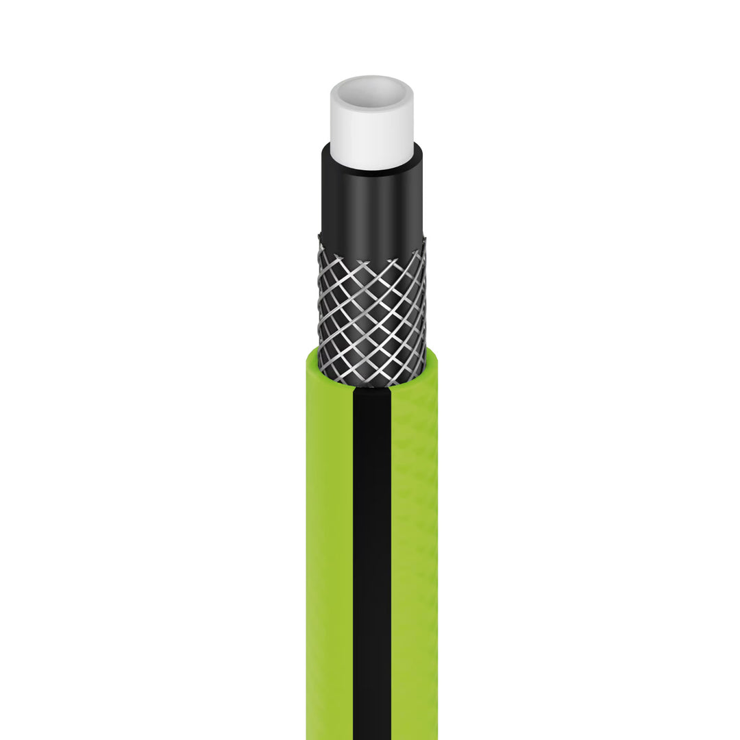Tuyau d'arrosage Cellfast Quattro 1/2" 25 m + support pour tuyau Cellfast gris + kit avec arroseur droit Cellfast Basic 1/2"