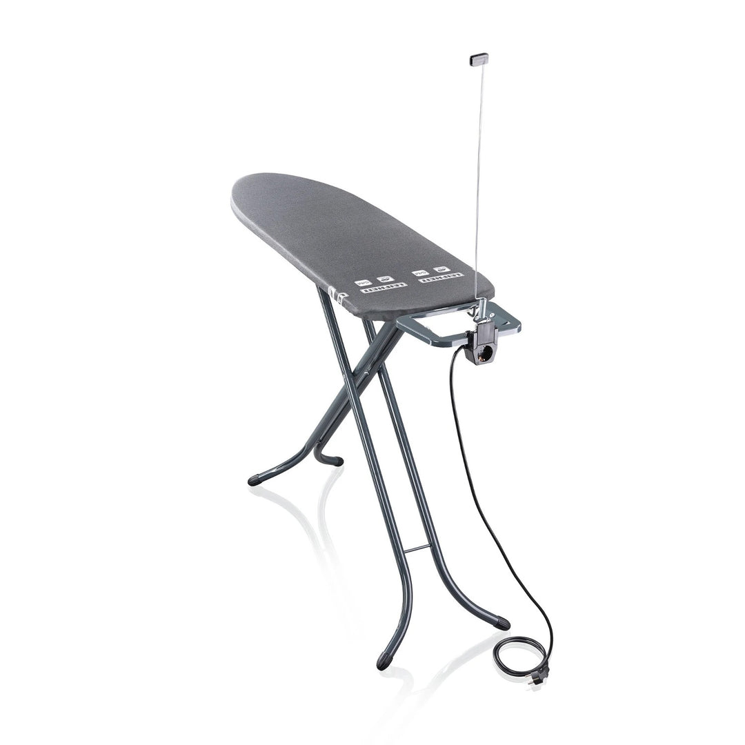 Table à repasser Leifheit Air Board M Black Plus, réfléchit la chaleur et la vapeur, réglage en hauteur, 72485