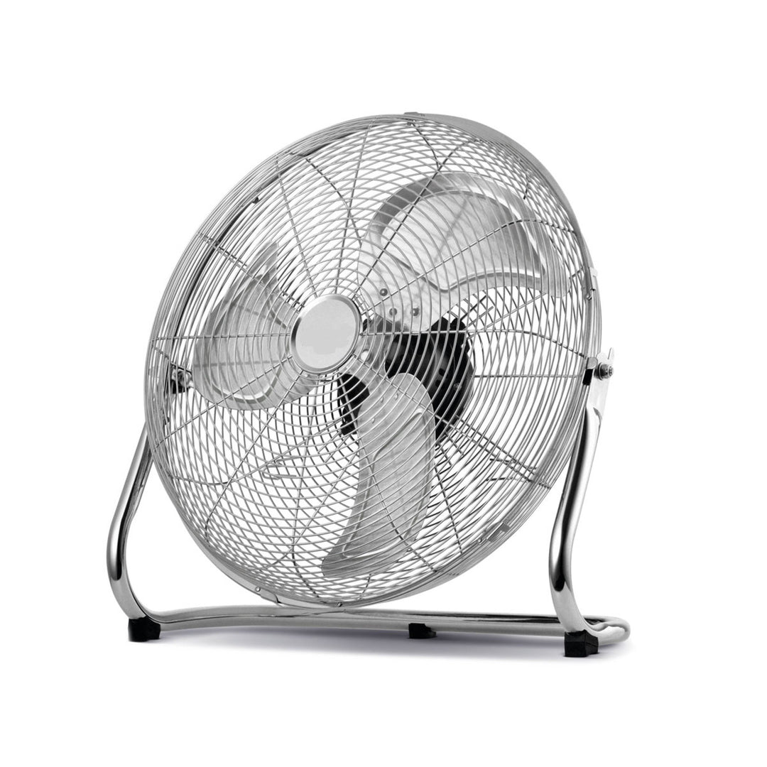 Ventilateur de sol HanksAir, puissance 80 W, 3 vitesses, en acier chromé, diamètre 40 cm, longueur du câble 1,5 m, W021