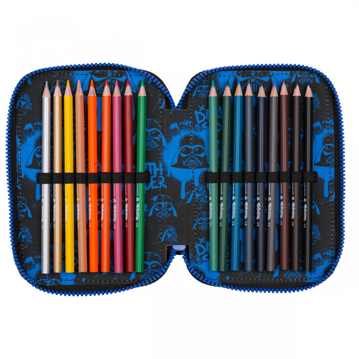 Kit scolaire Star Wars Coolpack, sac à dos Jerry à 3 compartiments (15") avec dos profilé et bretelles réglables, et trousse Jumper 3 avec accessoires