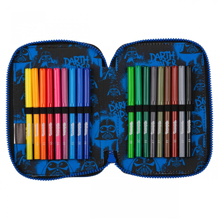 Kit scolaire Star Wars Coolpack, sac à dos Jerry à 3 compartiments (15") avec dos profilé et bretelles réglables, et trousse Jumper 3 avec accessoires